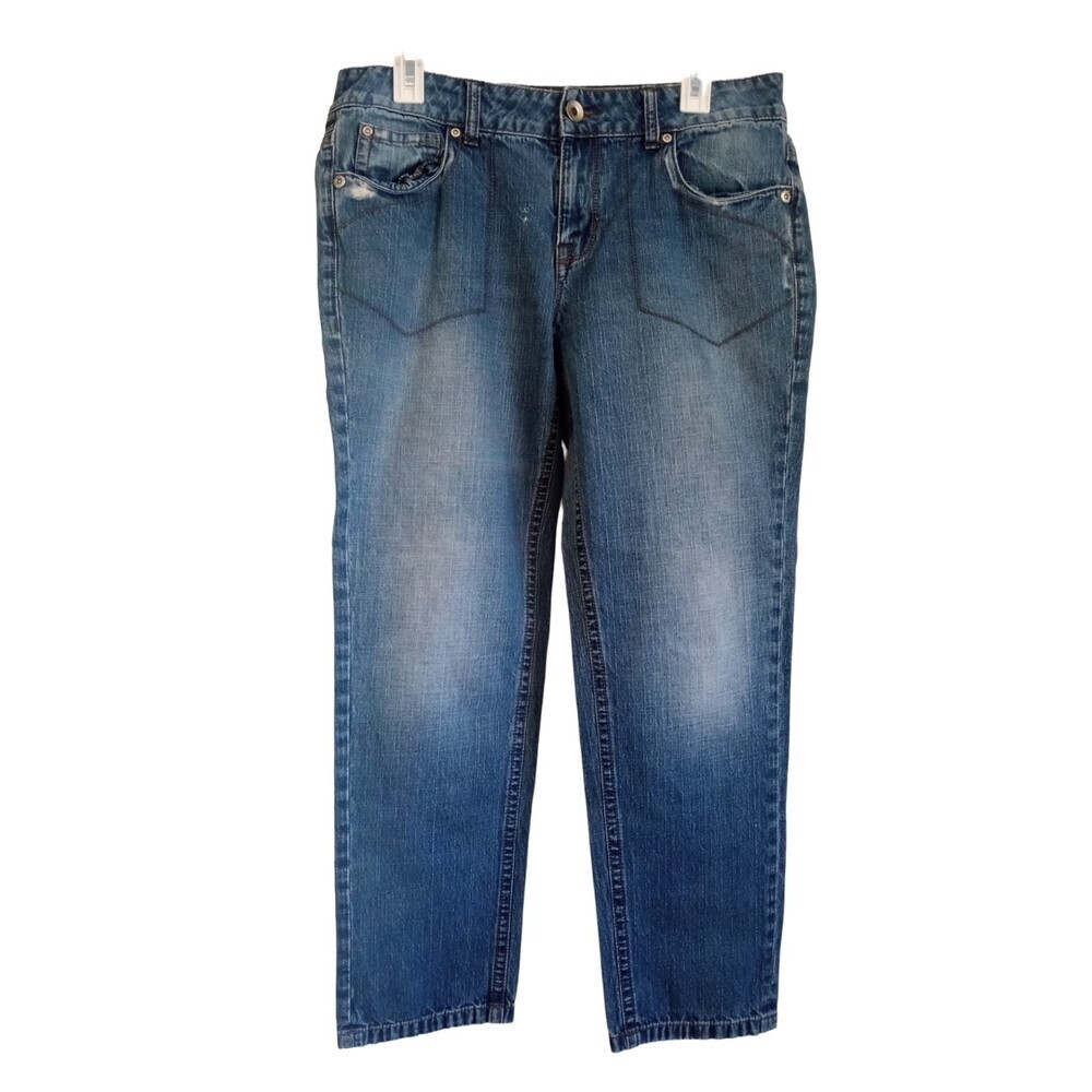 DKNY medium wash high waist‎ straight leg Jeans